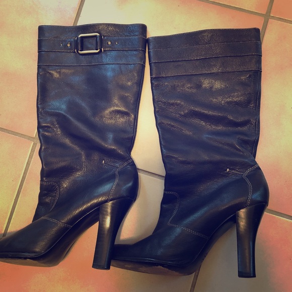 Parisian genuine leather boots - size 8 - Picture 1 of 3